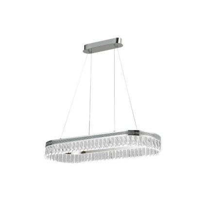 Lustru cu cristale LED reglabil pe cablu THALIA LED/50W/230V 3000-6000K + telecomandă