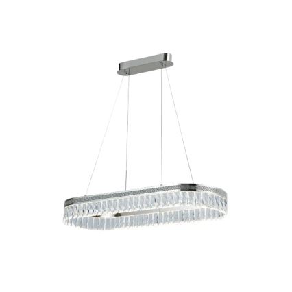 Lustru cu cristale LED reglabil pe cablu THALIA LED/50W/230V 3000-6000K + telecomandă