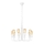 Candelabru cu lanț, 10 x E27, 60 W, 230 V, alb