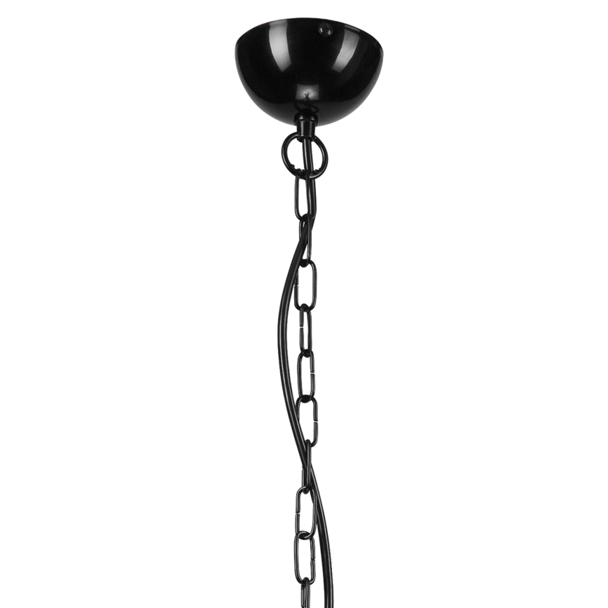 Candelabru cu lanț 10xE27/60W/230V, negru