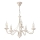 Candelabru cu lanț ANTON 5xE14/60W/230V alb patinat