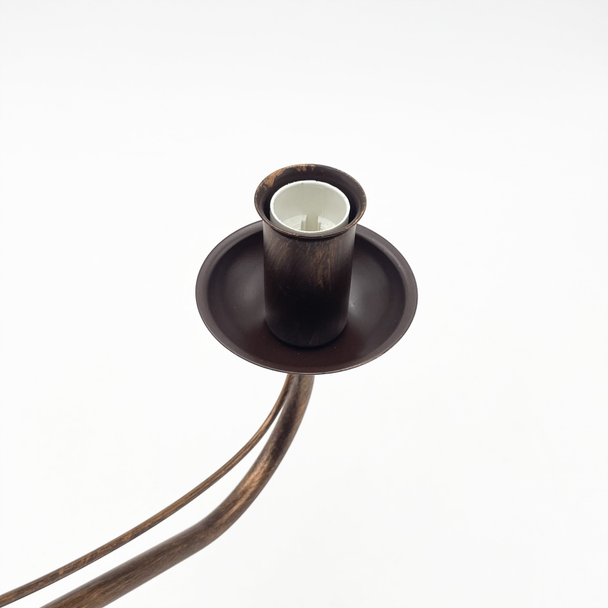 Candelabru cu lanț ANTON 8xE14/60W/230V bronz