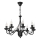 Candelabru cu lanț ANTON 8xE14/60W/230V negru