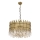 Candelabru cu lanț CRYSTALLINE, 8 x E27, 40 W, 230 V, Ø 60 cm, alamă