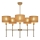 Candelabru cu tijă MADELA 5xE14/40W/230V iută/bej