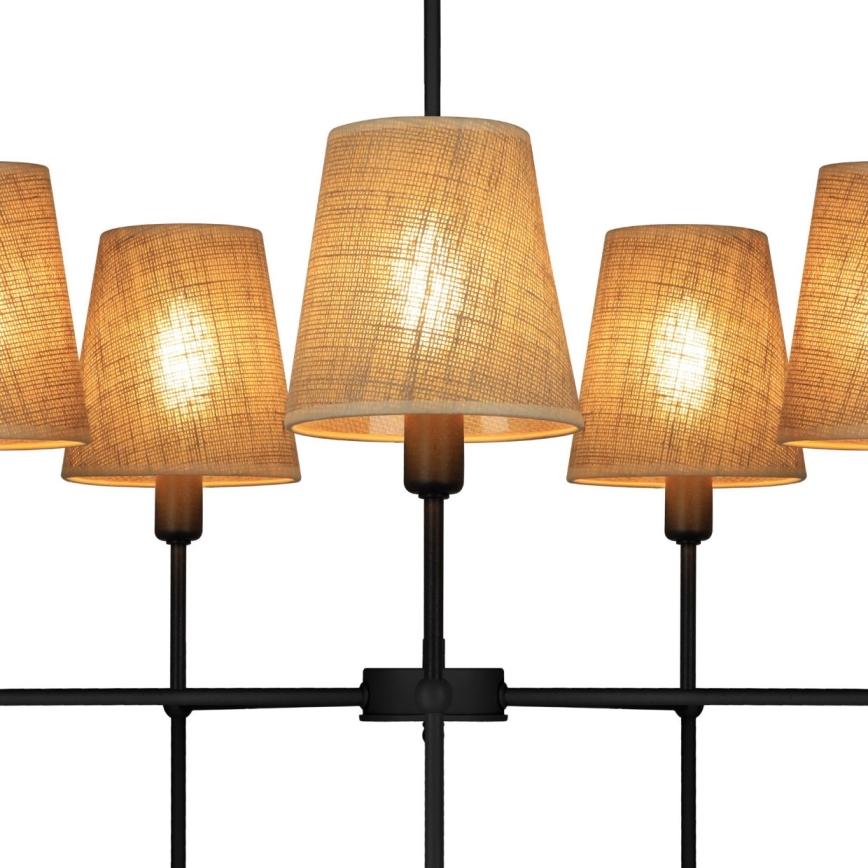 Candelabru cu tijă MADELA, 5xE14/40W/230V, iută/negru