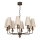 Candelabru GRENADA cu lanț, 8xE14/15W/230V, bej