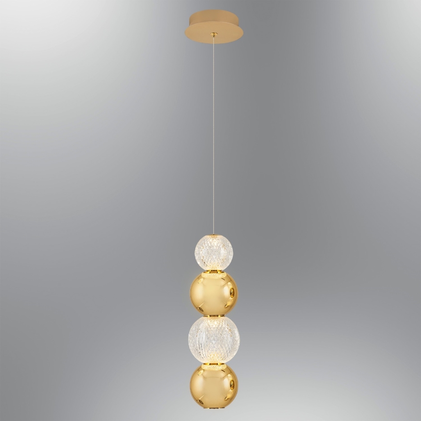 Candelabru LED CREMONA pe cablu, 7W, 230V, 3000K, auriu