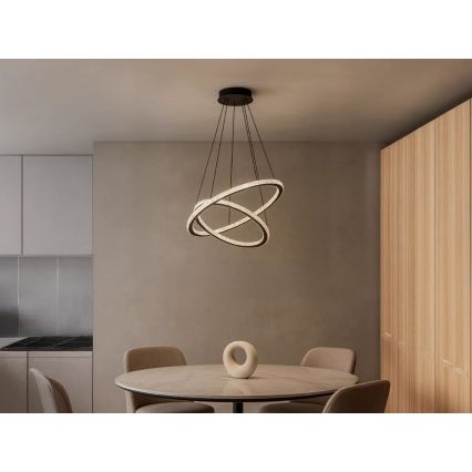 Candelabru LED dimmabil suspendat pe cablu LED/150W/230V 3000-6500K + telecomandă