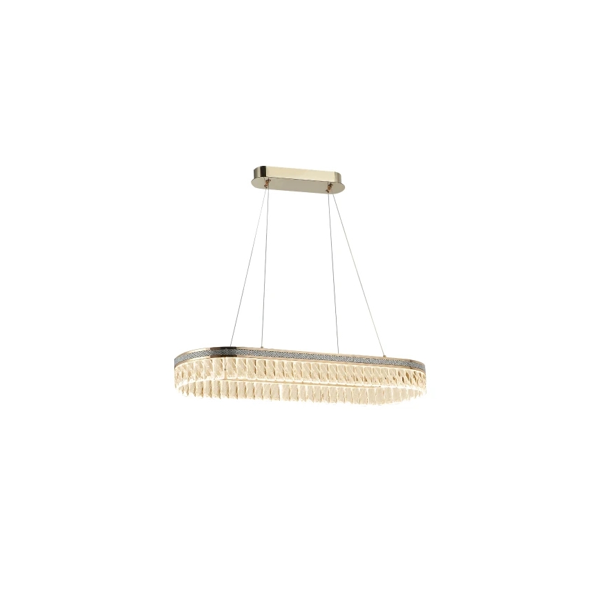Lustru cu cristale LED reglabil, suspendat pe cablu THALIA LED/50W/230V 3000-6000K + telecomandă