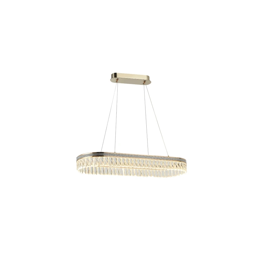 Lustru cu cristale LED reglabil, suspendat pe cablu THALIA LED/50W/230V 3000-6000K + telecomandă