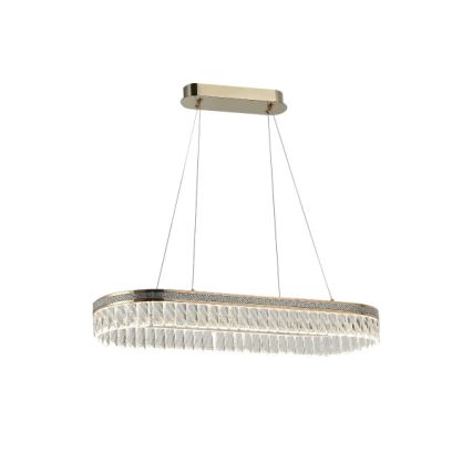 Lustru cu cristale LED reglabil, suspendat pe cablu THALIA LED/50W/230V 3000-6000K + telecomandă