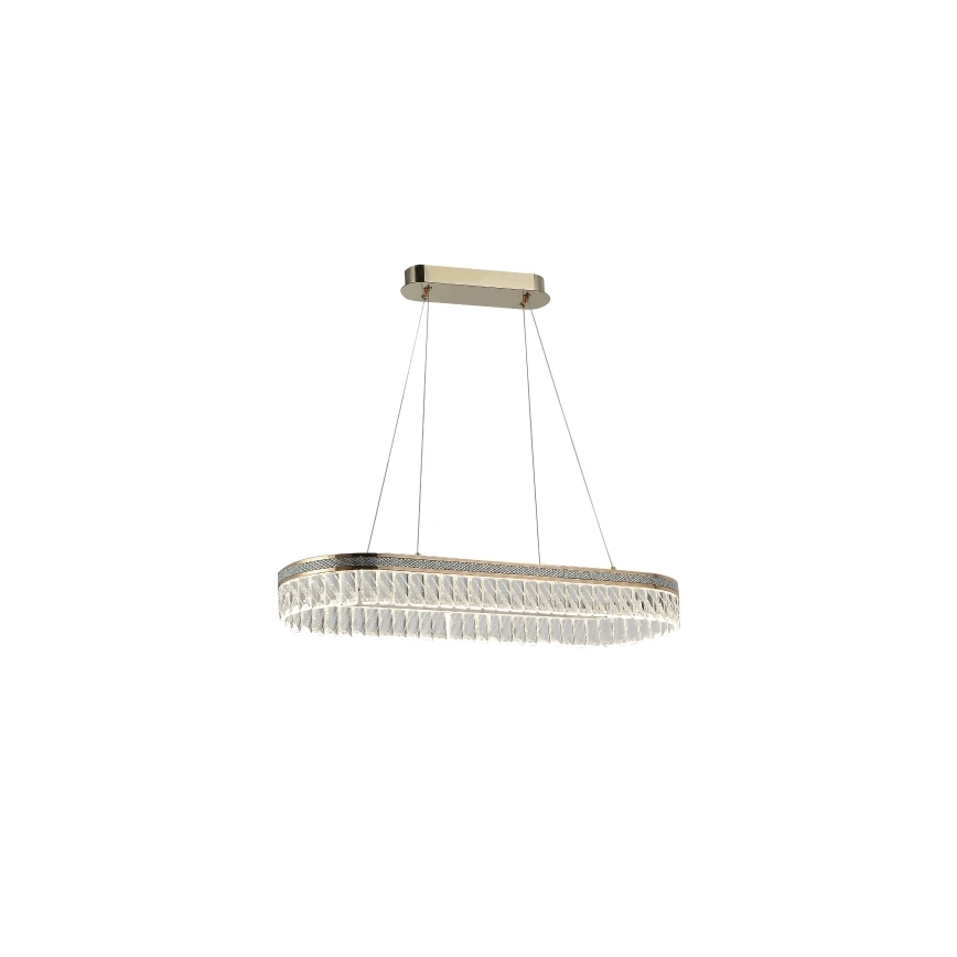 Lustru cu cristale LED reglabil, suspendat pe cablu THALIA LED/50W/230V 3000-6000K + telecomandă