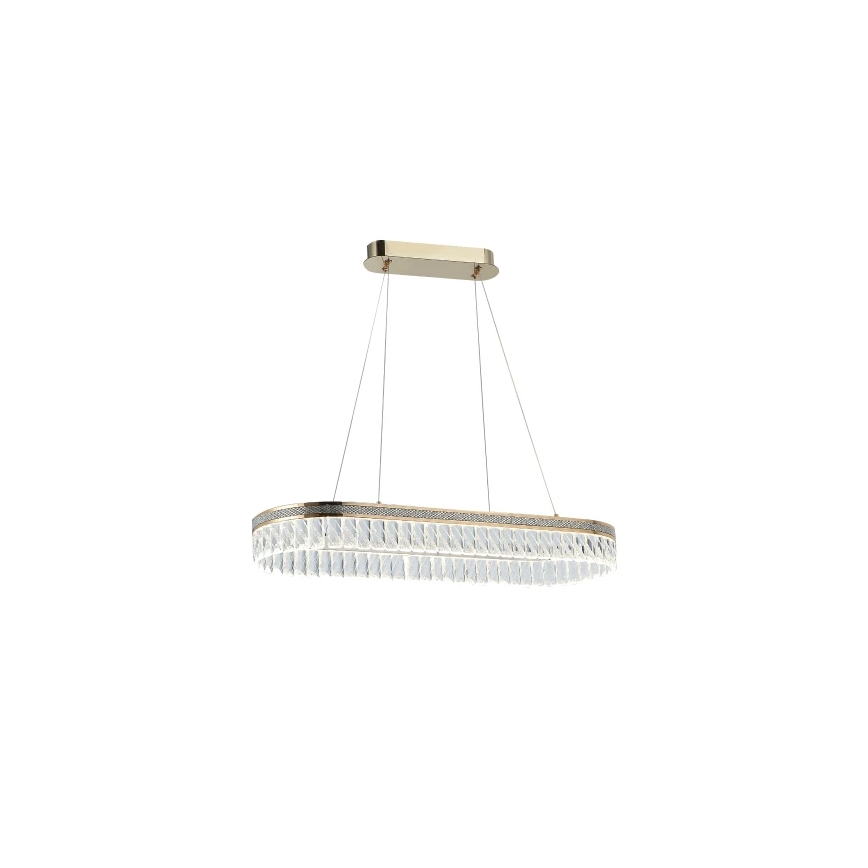 Lustru cu cristale LED reglabil, suspendat pe cablu THALIA LED/50W/230V 3000-6000K + telecomandă