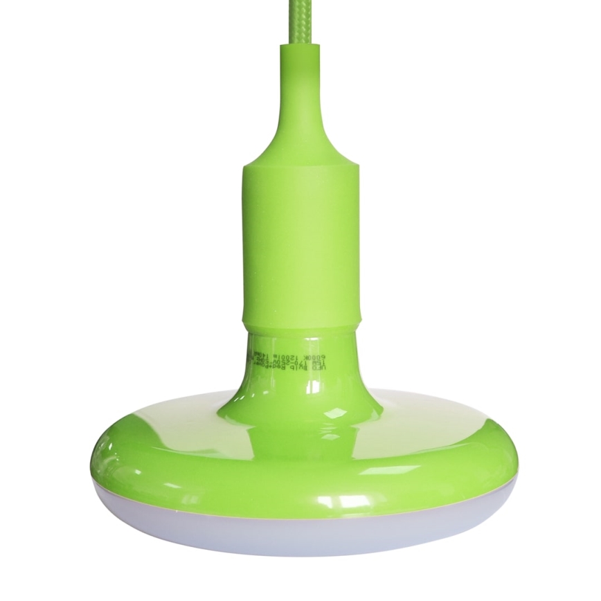 Candelabru LED suspendat pe cablu 1xE27/15W/230V 6000K verde