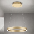 Candelabru LED reglabil pe cablu KOLK LED/40W/230V 2700/3000/4000K Ø 40 cm auriu