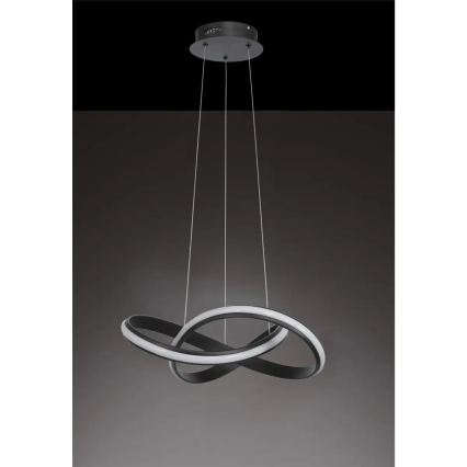 Candelabru LED reglabil suspendat pe cablu SALO LED/28W/230V 3000K negru