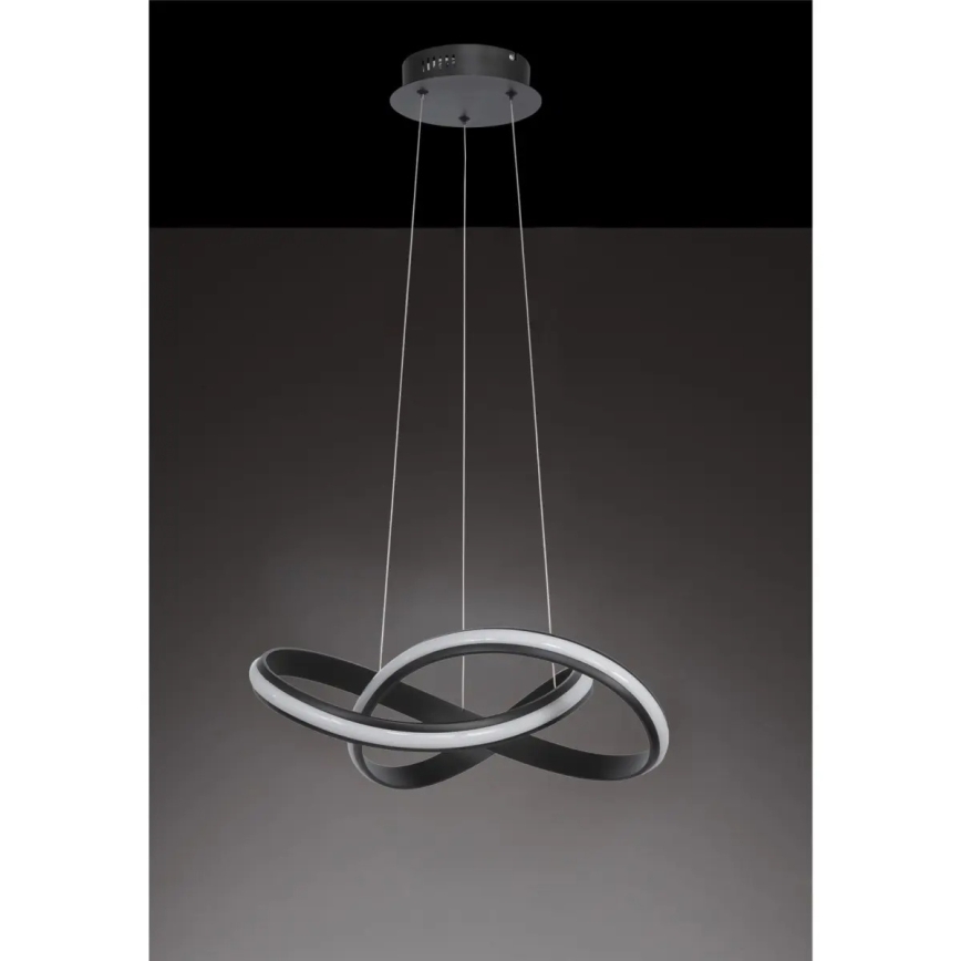 Candelabru LED reglabil suspendat pe cablu SALO LED/28W/230V 3000K negru
