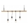 Candelabru LED suspendat pe cablu 4xE27/6,5W/230V 2500K