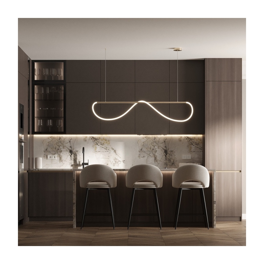 Candelabru LED suspendat pe cablu MELECA LED/36W/230V 3000/4000/6000K 160 cm auriu