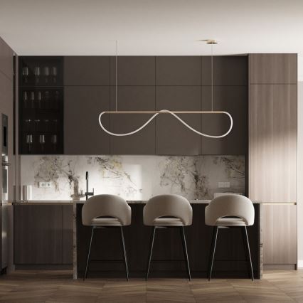 Candelabru LED suspendat pe cablu MELECA LED/36W/230V 3000/4000/6000K 160 cm auriu