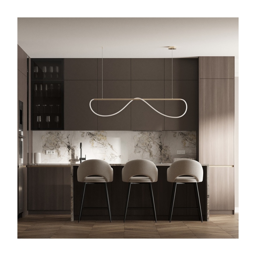 Candelabru LED suspendat pe cablu MELECA LED/36W/230V 3000/4000/6000K 160 cm auriu