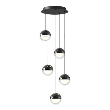 Candelabru LED suspendat pe cablu ZIREA LED/30W/230V, negru