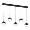 Candelabru LED suspendat pe cablu ZIREA LED/30W/230V, negru