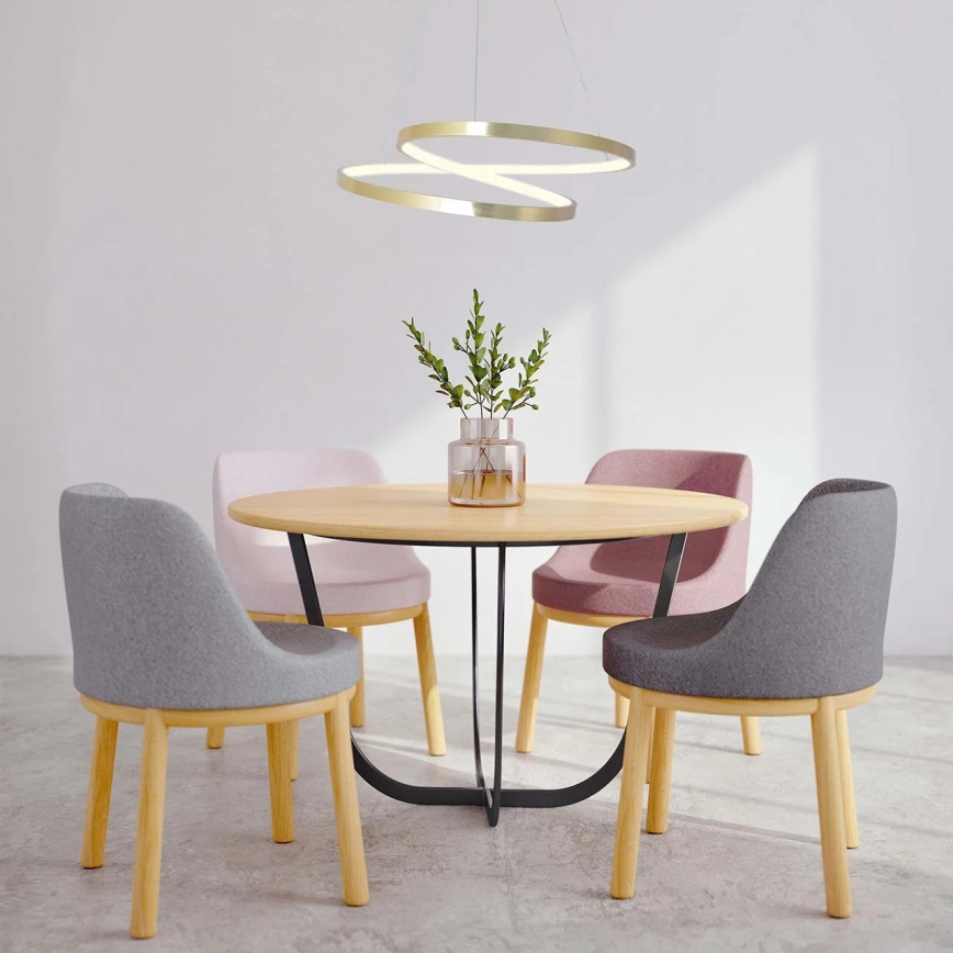 Candelabru LED ZEFIRA suspendat pe cablu, 40 W, 230 V, 4000 K, Ø 50 cm, auriu