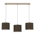 Candelabru pe cablu ARDEN 3xE27/15W/230V bej/maro