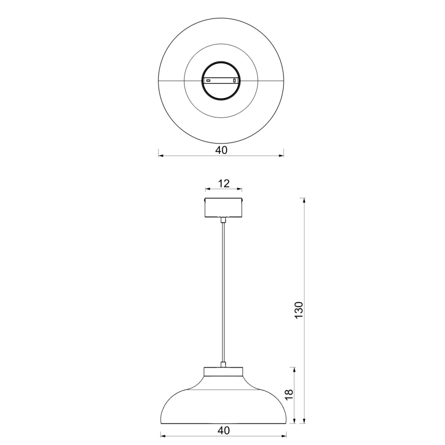 Candelabru pe cablu BASCA 1xE27/15W/230V crem