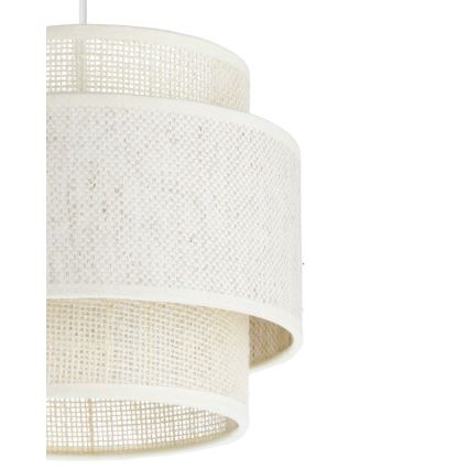 Candelabru pe cablu BOHO 2xE27/60W/230V crem/iută