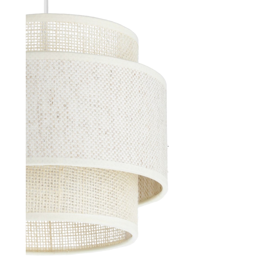 Candelabru pe cablu BOHO 2xE27/60W/230V crem/iută