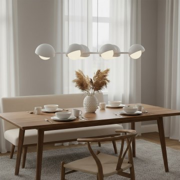 Candelabru pe cablu BOOM 6xG9/8W/230V, alb