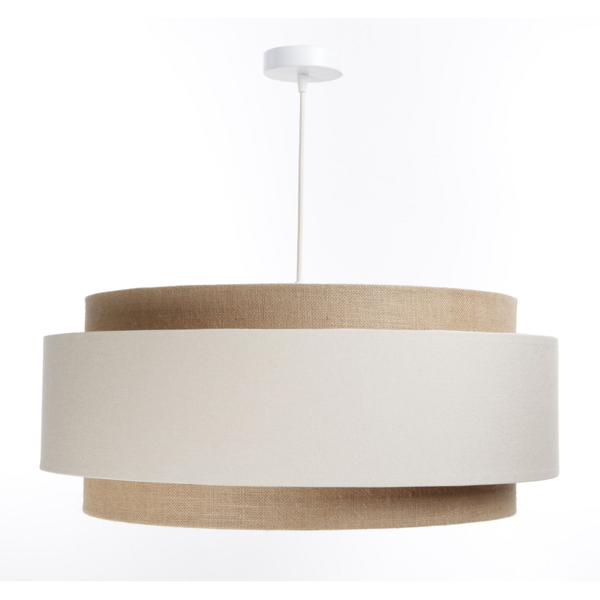 Candelabru suspendat pe cablu DOBLO 1xE27/60W/230V crem/bej