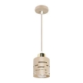 Candelabru pe cablu ELEN 1xE27/35W/230V bej/auriu