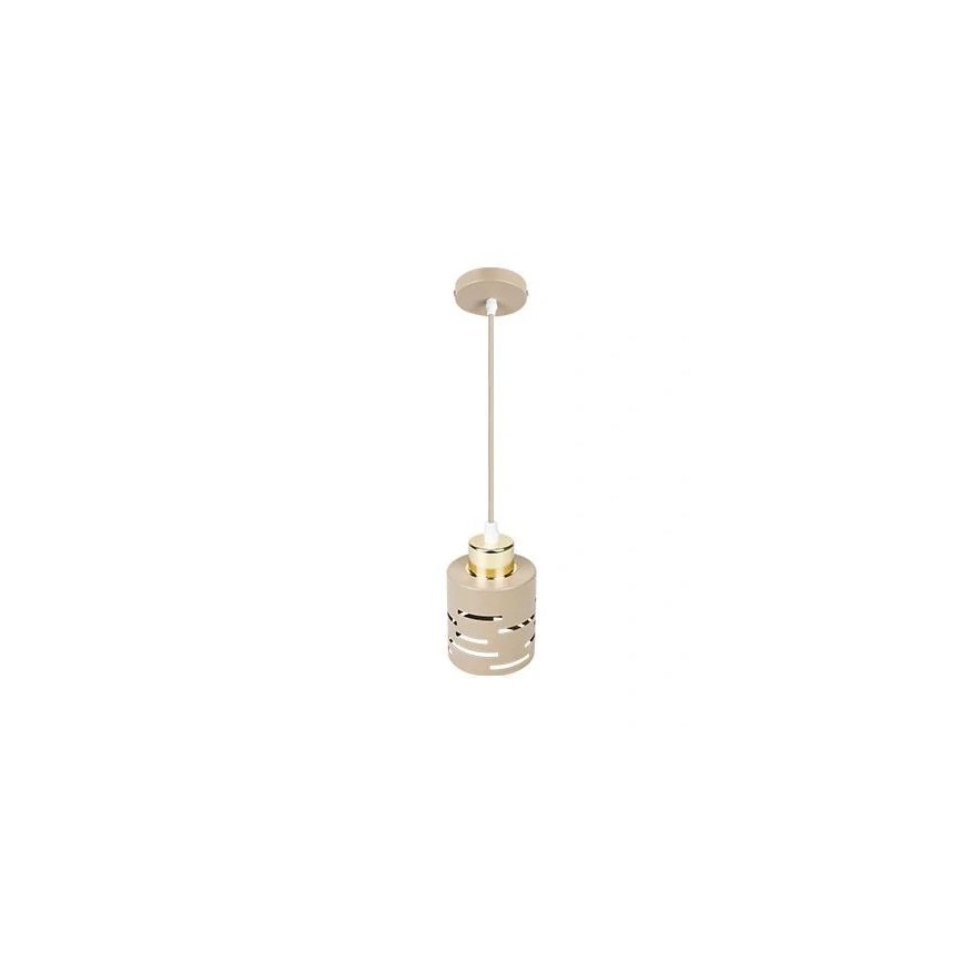 Candelabru pe cablu ELEN 1xE27/35W/230V bej/auriu