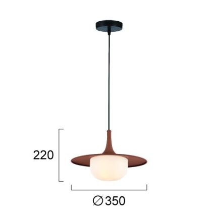 Candelabru pe cablu FRED 1xG9/10W/230V, maro