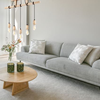 Candelabru suspendat pe cablu LEON 5xE27/60W/230V fag