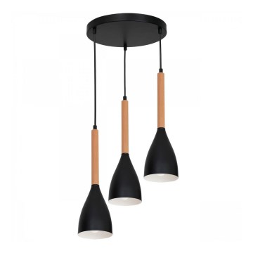 Candelabru pe cablu MUZA 3xE27/60W/230V, rotund