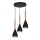 Candelabru pe cablu MUZA 3xE27/60W/230V, rotund