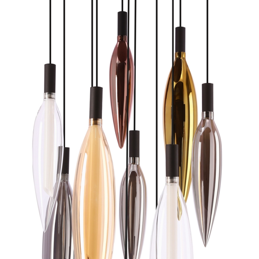 Candelabru pe cablu NORDIC, 11xG9/5W/230V, negru