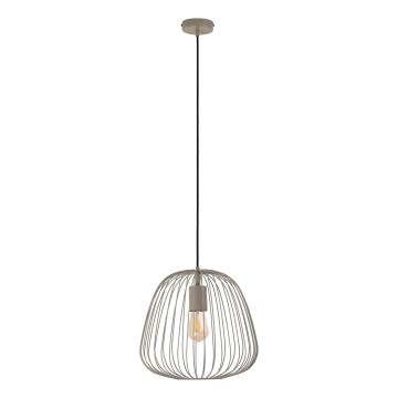 Candelabru pe cablu OVELLA, 1xE27/15W/230V, Ø36 cm, bej