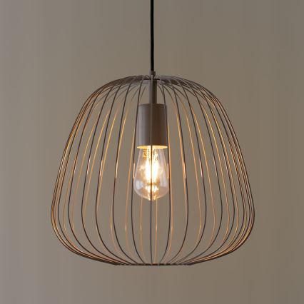 Candelabru pe cablu OVELLA, 1xE27/15W/230V, Ø36 cm, bej