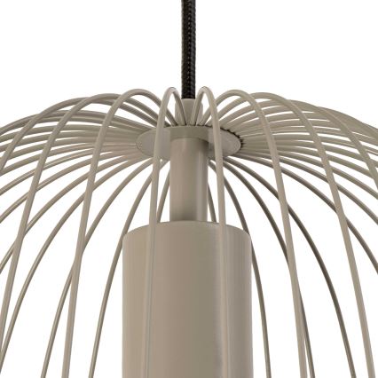 Candelabru pe cablu OVELLA, 1xE27/15W/230V, Ø36 cm, bej