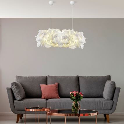 Candelabru pe cablu SERENE 2xE27/40W/230V, alb