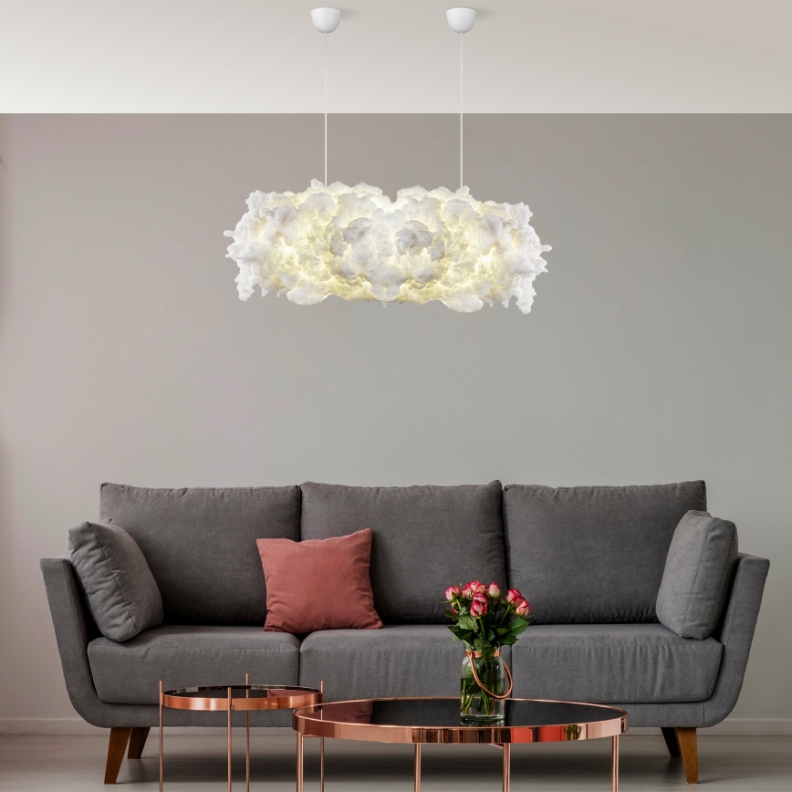 Candelabru pe cablu SERENE 2xE27/40W/230V, alb