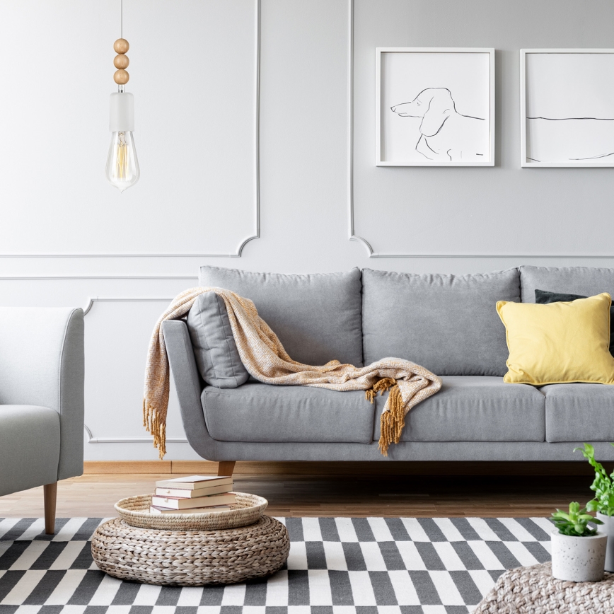 Candelabru suspendat pe cablu SIMON 1xE27/60W/230V fag