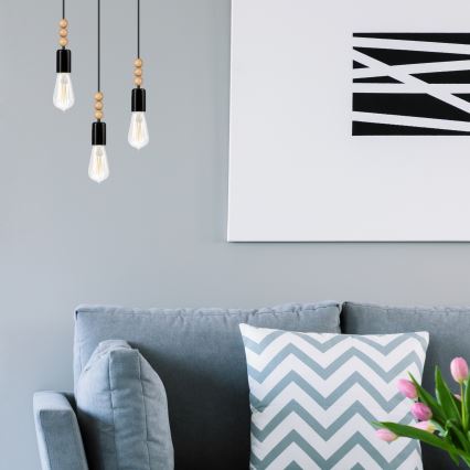 Candelabru suspendat pe cablu SIMON 3xE27/60W/230V fag