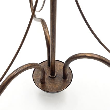 Candelabru pe lanț ANTON, 3x E14/15W/230V, finisaj bronz